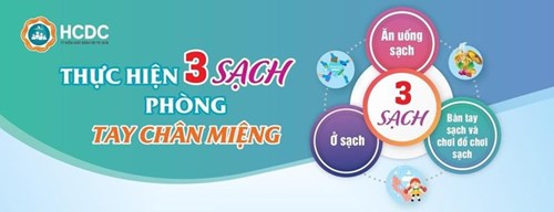 Thực hiện 3 sạch phòng bệnh Tay chân miệng