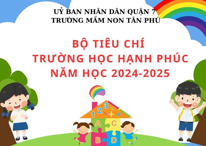 Bộ tiêu chí trường học hạnh phúc năm học 2024-2025
