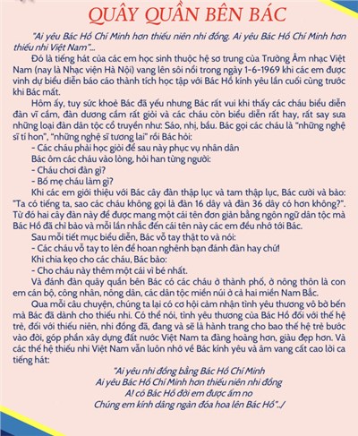 Câu chuyện  Quây quần bên Bác 