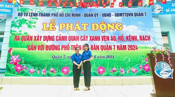 Lễ phát động “ Ra quân xây dựng cảnh quan cây xanh ven ao, hồ, kênh, rạch gắn với đường phố trên địa bàn Quận7 năm 2024”