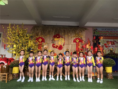 Các bé tham gia  Vũ điệu mùa Xuân  lần 2 tại Trung tâm văn hóa huyện Củ Chi năm 2024.