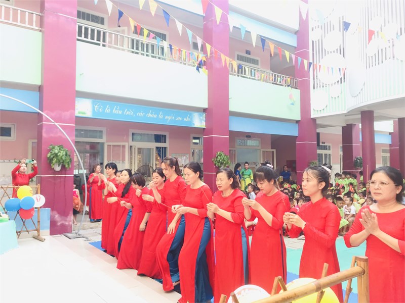 Giỗ tổ Hùng Vương 10.03 âm lịch của Trường MN Tân Phú Trung 1