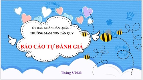 Báo cáo tự đánh giá trường mầm non tân quy