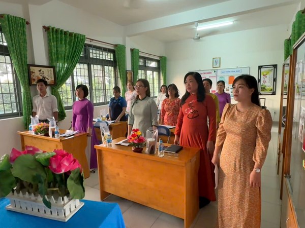 Chi bộ Trường Mầm non Tây Bắc kết nạp Đảng viên