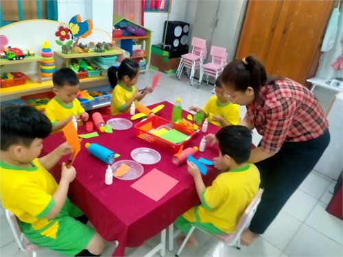 Hoạt động: Phát triển thẩm mỹ- Đề tài: Bé làm chiếc máy bay - Lớp 5-6 tuổi (Lá 5) - Giáo viên: Lương Thị Hồng Ngọc