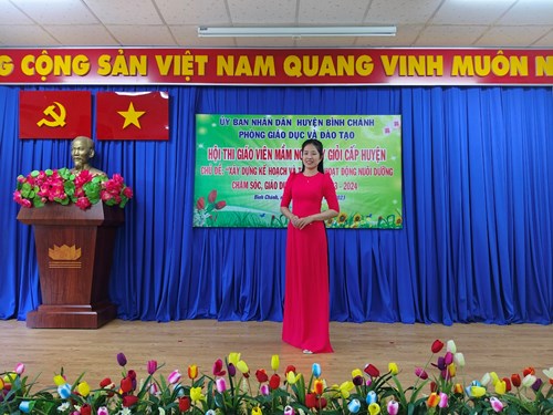 Hội thi giáo viên mầm non dạy giỏi cấp huyện phần thuyết trình