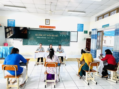 Công tác tuyển dụng viên chức năm học 2023 - 2024 (đợt 2)