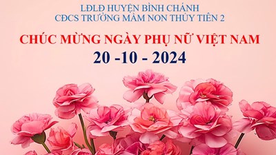 Công đoàn trường Mầm non Thủy Tiên 2 chào mừng 94 năm   Ngày Phụ nữ Việt Nam 20-10 