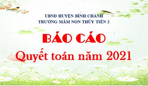 Báo cáo quyết toán năm 2021