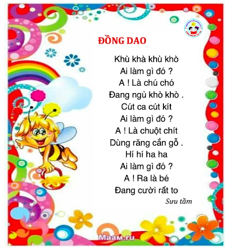 Đồng dao:  Ai làm gì đó 
