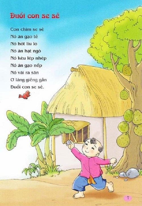 Bài thơ:  Đuổi con se sẻ 