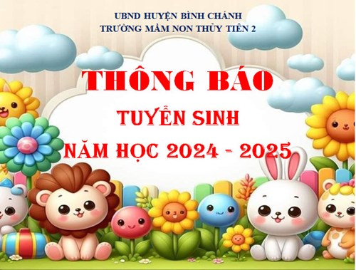 Thông báo tuyển sinh năm học 2024 - 2025