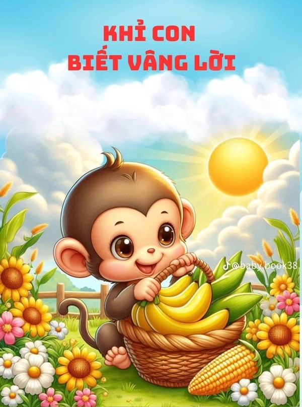Câu chuyện:  Khỉ con biết vâng lời 