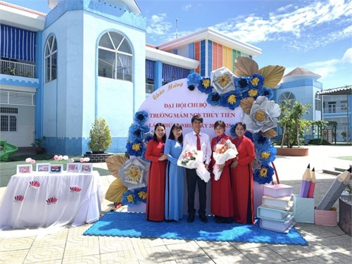 Trường MN Thủy Tiên tổ chức Đại hội Chi bộ trường MN Thủy Tiên lần thứ IV, nhiệm kỳ 2022 – 2025.