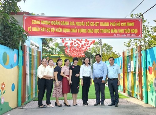 Trường Mầm non Tuổi Ngọc đón đoàn đánh giá ngoài Sở Giáo dục-Đào tạo TP. Hồ Chí Minh