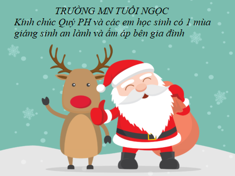 Một mùa Giáng sinh an lành cùng với các em học sinh ở trường MN Tuổi Ngọc