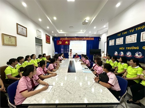 Sáng ngày 19/02/2024 - Trường Mầm non Tuổi Thơ 7 đón sinh viên khóa 46 trường Đại học Sư phạm TP. Hồ Chí Minh thực tập cuối khóa năm 2023-2024