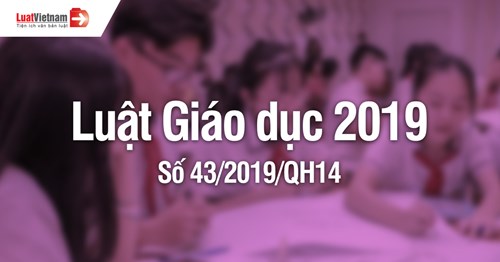 Trường Mầm non Tuổi Thơ 7 công khai Luật Giáo dục số 43/2019/QH14