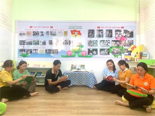 Hưởng ứng tuần lễ học tập suốt đời năm 2024 với chủ đề  Phát triển văn hóa đọc thúc đẩy học tập suốt đời  của trường MN Tường Vi!