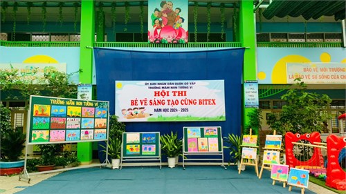 Hội thi  bé vẽ sáng tạo cùng bitex  năm học 2024-2025