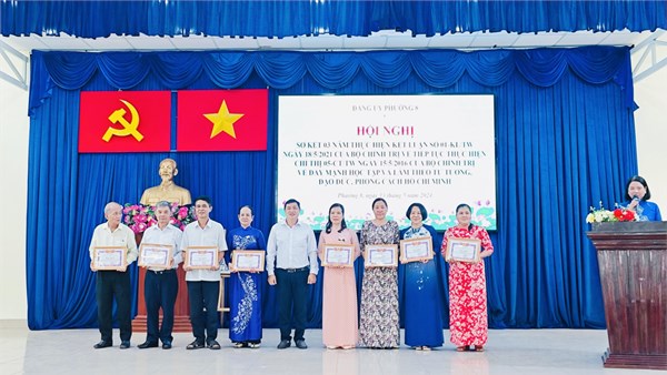 Sáng ngày 13/5/2024 đại diện Cấp ủy  tham dự Sơ kết 3 năm thực hiện Kết luận số 01-KL/TW về tiếp tục thực hiện Chỉ thị số 05-CT/TW ngày 15 tháng 5 năm 2016 của Bộ Chính trị  về đẩy mạnh học tập và làm theo tư tưởng, đạo đức, phong cách Hồ Chí Minh.