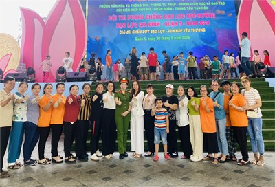 Trường mầm non vàng anh hưởng ứng các hoạt động chào mừng tuần lễ văn hoá quận 5