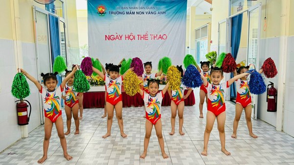 Trường mầm non vàng anh - quận 8 tổ chức “ngày hội thể thao” năm học 2023 – 2024