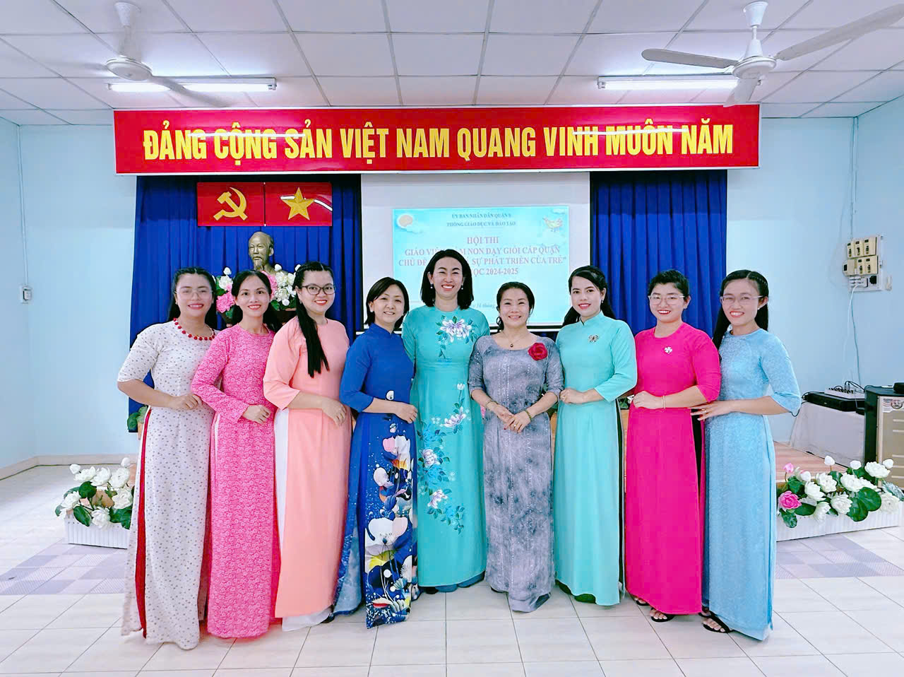 Hội thi giáo viên dạy giỏi cấp quận năm học 2024-2025.