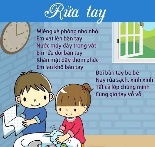 Bài thơ  rửa tay 