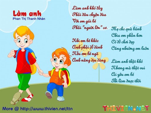 Bài thơ  làm anh 