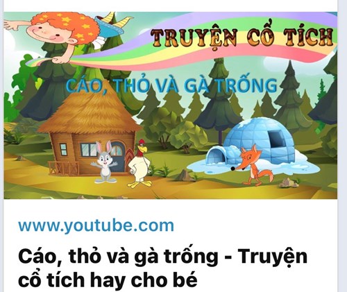 Truyện cổ tích Việt Nam  CÁO, THỎ VÀ GÀ TRỐNG 