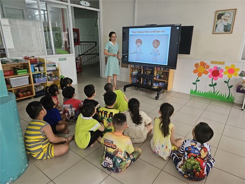 Hội thi giáo viên giỏi cấp trường. Hoạt động phát triển kỹ năng sống 
Đề tài:  Nhận biết vùng riêng tư trên cơ thể bạn trai / bạn gái 