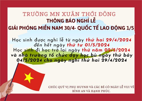 Thông báo nghỉ lễ