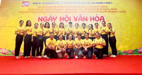 Trường Mầm non 2B tham gia Ngày Hội văn hóa do Phường 2 Quận 5 tổ chức