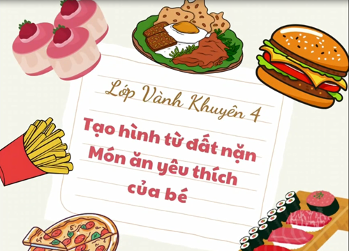 Đề tài: Tạo hình từ đất nặn món ăn yêu thích của bé