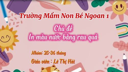 Chủ đề: In màu nước bằng rau củ