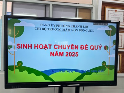Sinh hoạt chuyên đề quý 01 năm 2025.