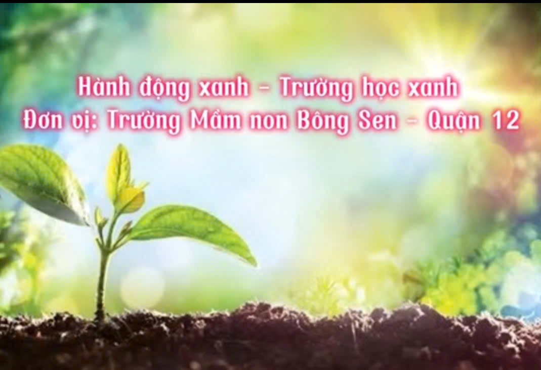 Cuộc thi: “hành động xanh - trường học xanh” năm 2024.