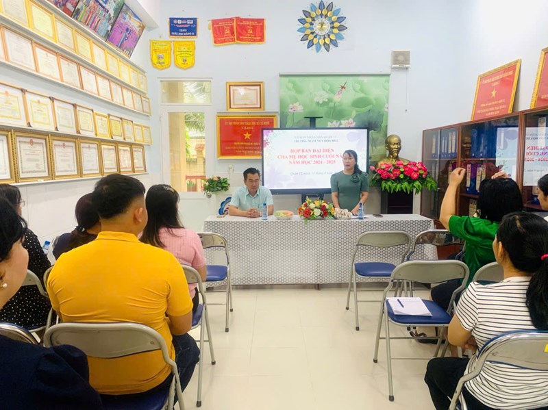 Họp Ban đại diện CMHS cuối năm. Năm học: 2024 - 2025.