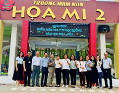 Đón đoàn kiểm tra y tế học đường năm học 2024 - 2025
