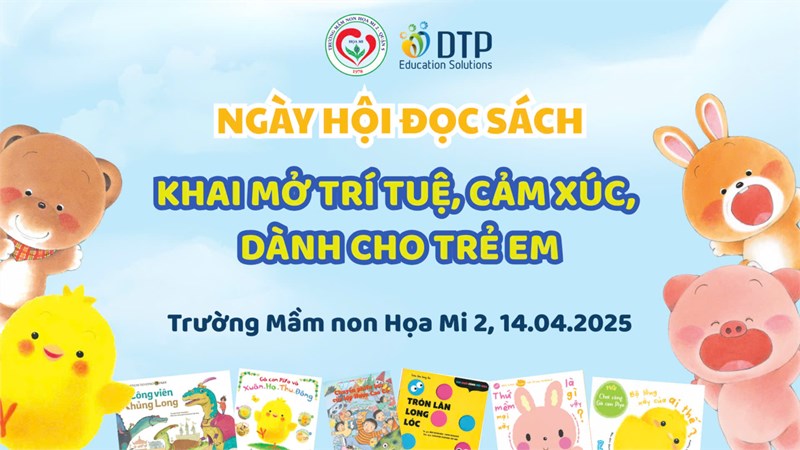 Trường Mầm non Họa Mi 2 tổ chức Ngày hội đọc sách với chủ đề: “Cùng con đọc sách – Vun đắp tương lai”