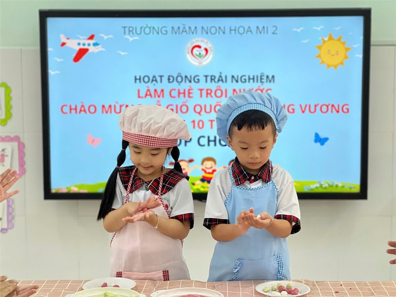 Bé khồi Chồi làm chè trôi nước hưởng ứng lễ Giỗ Quốc tổ Hùng Vương (10/3 ÂM LỊCH)