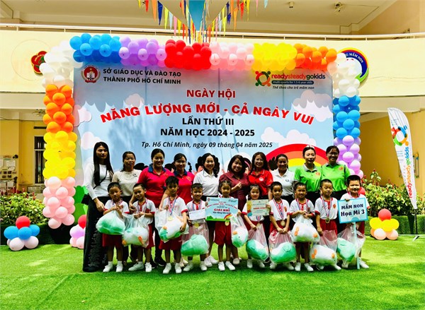 Trường Mầm non Họa Mi 3 tham gia ngày hội  Năng lượng mới - Cả ngày vui  cấp thành phố năm học 2024 - 2025.