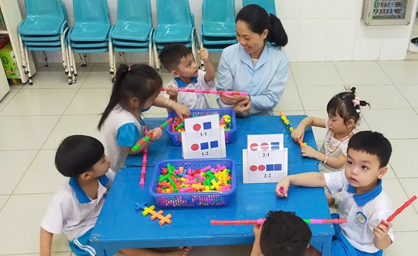Tổ chức các hoạt động trải nghiệm nhằm hình thành các biểu tượng toán cho trẻ