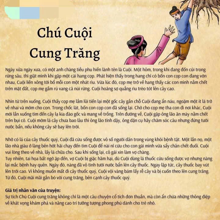 Truyện  chú cuội cung trăng 