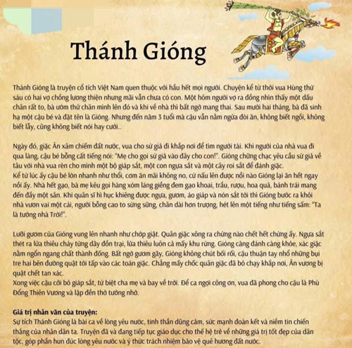 Truyện  thánh gióng 