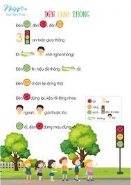 Bài thơ: Đèn giao thông - Lớp Mầm 2