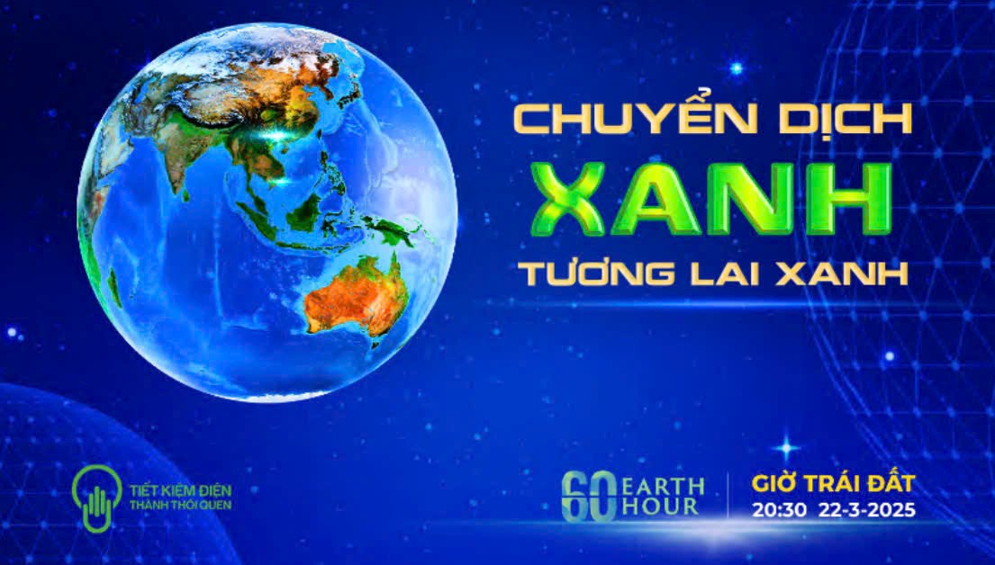 Hưởng ứng giờ trái đất năm 2025