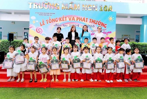 Trường Mầm non 10A tổ chức lễ tổng kết và phát thưởng năm học 2024-2025