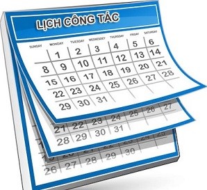 Lịch công tác tuần từ ngày 02/06 đến 8/6/2025